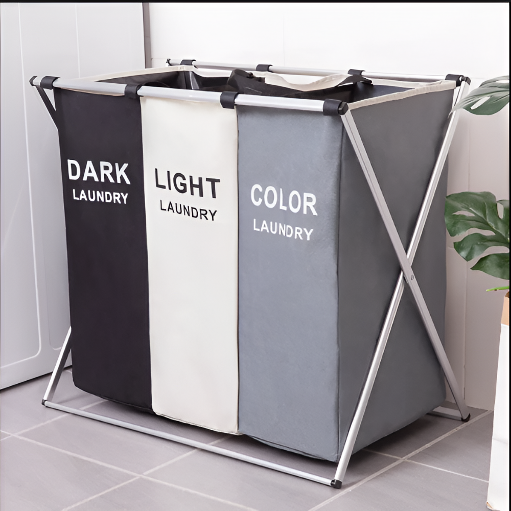 Cesto Ropa Sucia Clasificador Colores Organizador Lavandería