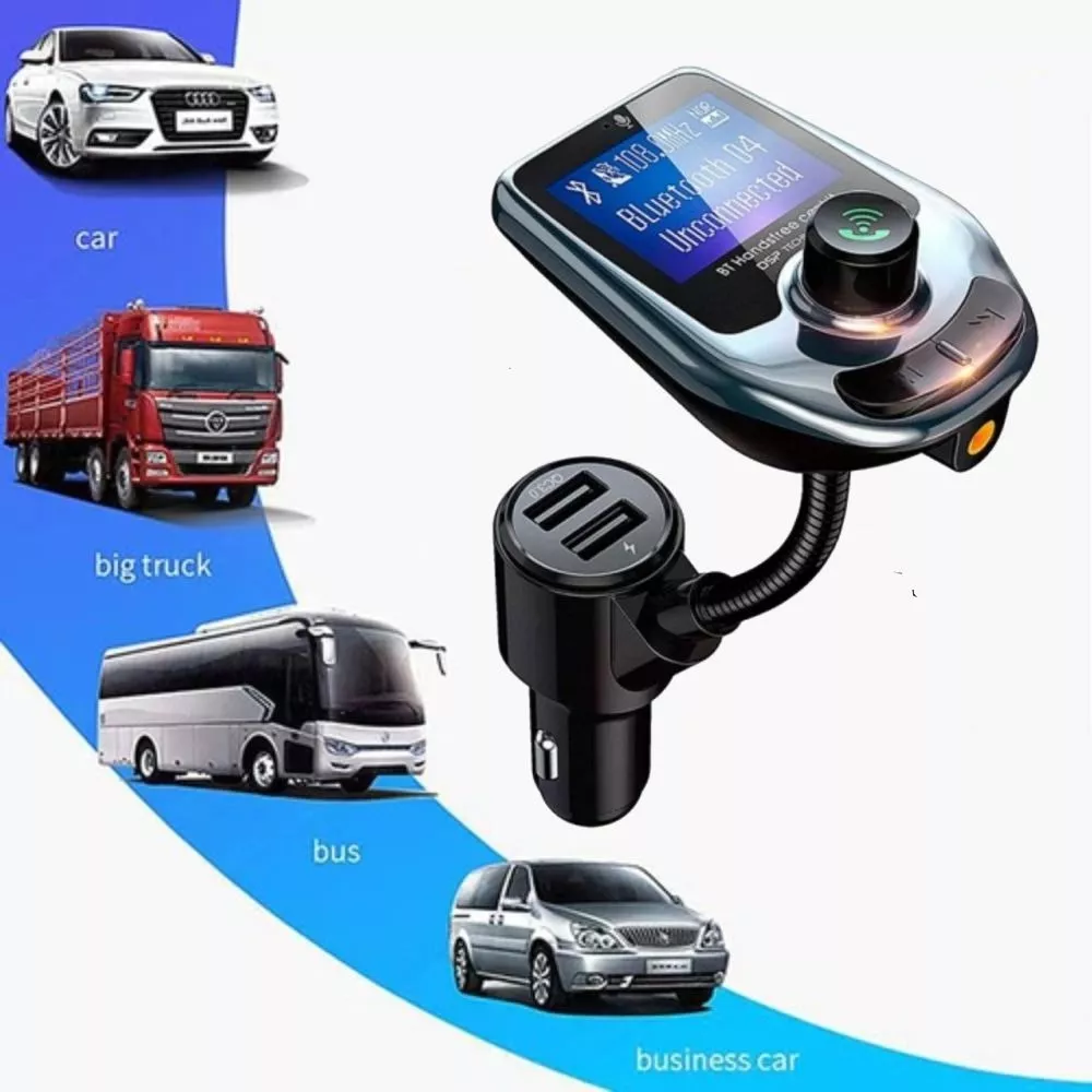 Transmisor FM Bluetooth 5.0 Carro Reproductor MP3 Manos Libres USB A30