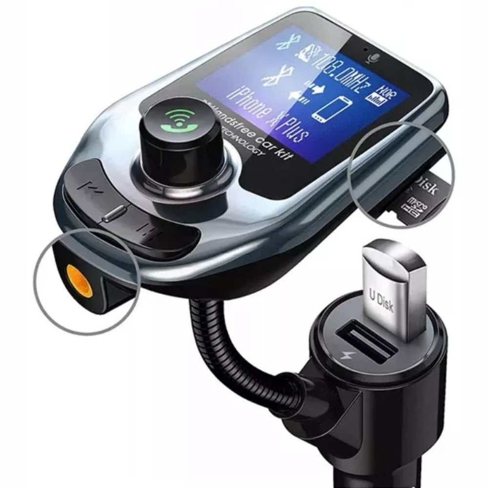 Transmisor FM Bluetooth 5.0 Carro Reproductor MP3 Manos Libres USB A30