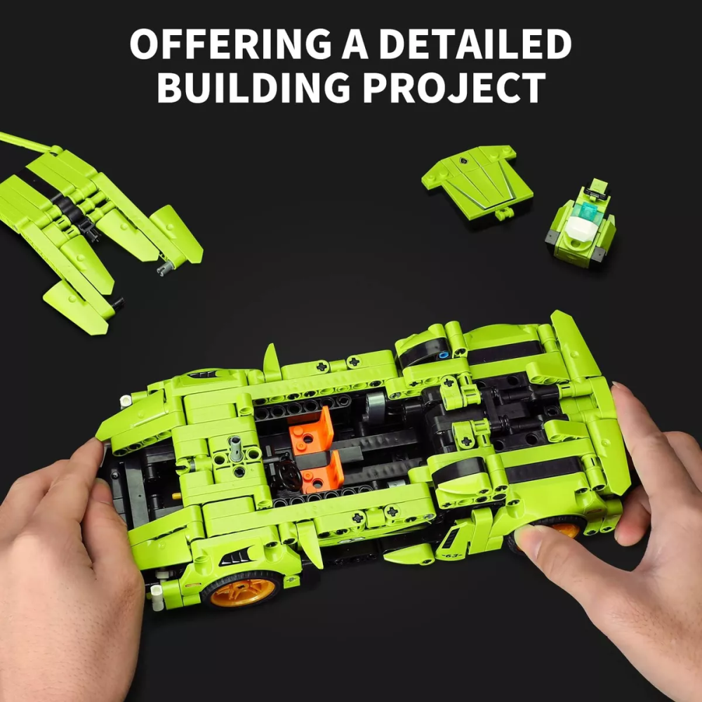Bloques Construcción Carro Robot 2x1 Transformable 721 Piezas Armable