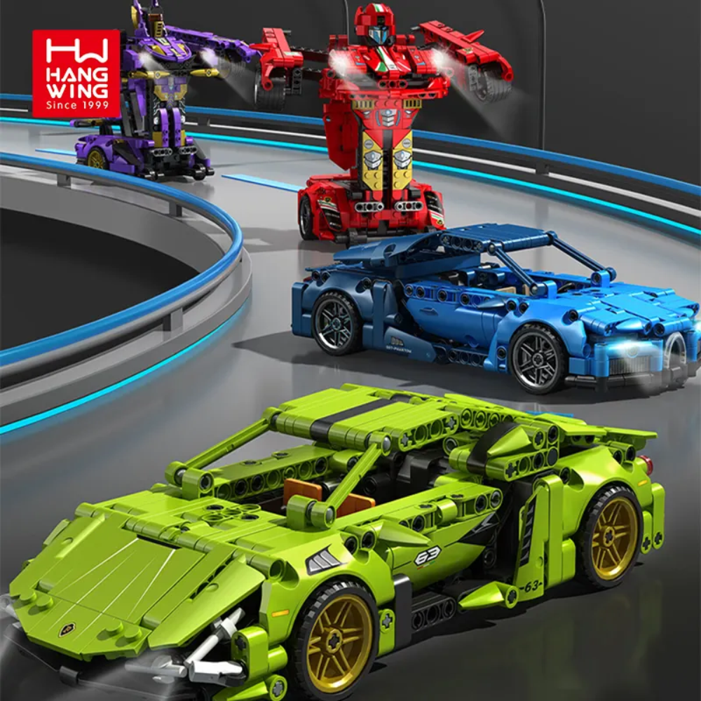Bloques Construcción Carro Robot 2x1 Transformable 721 Piezas Armable