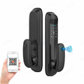 Cerradura Inteligente WiFi Huella Tarjeta Contraseña Tuya HR16 Puerta