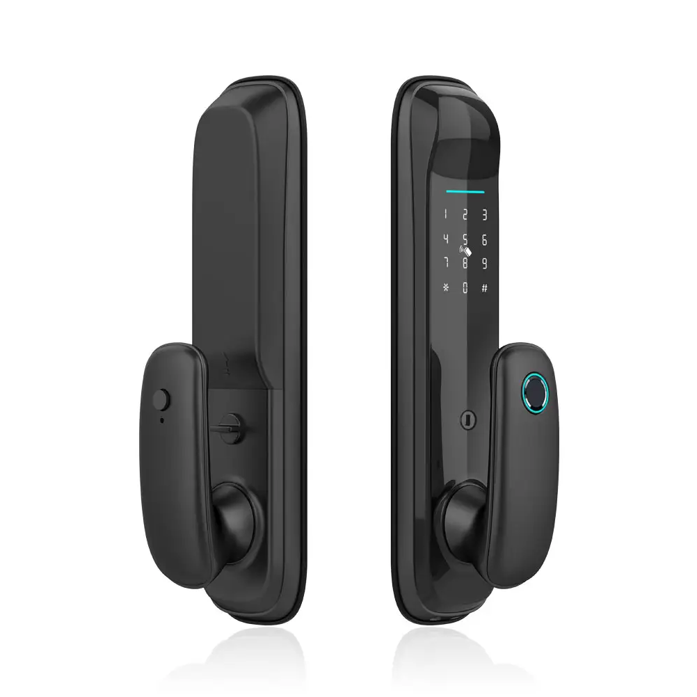 Cerradura Inteligente WiFi Huella Tarjeta Contraseña Tuya HR16 Puerta