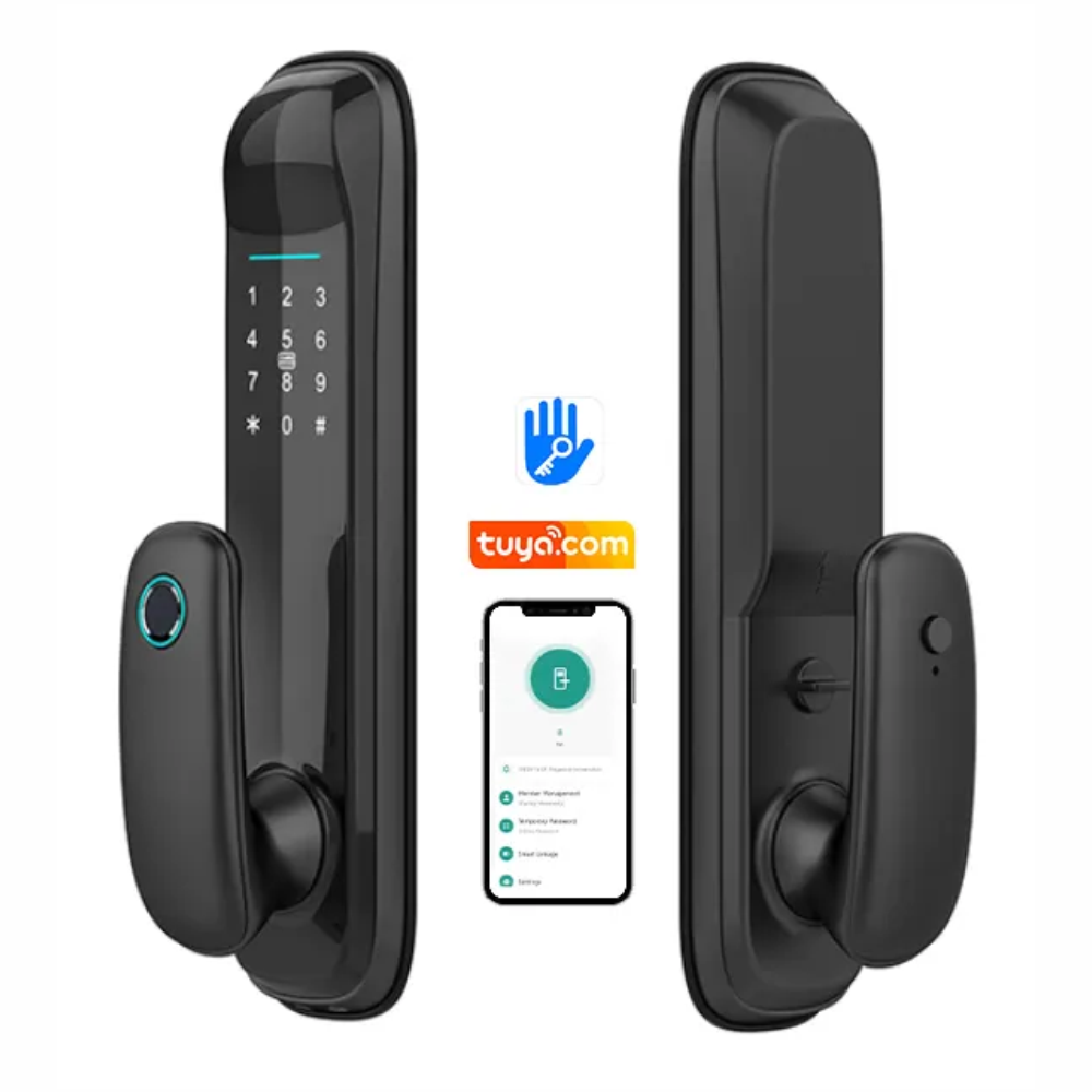 Cerradura Inteligente WiFi Huella Tarjeta Contraseña Tuya HR16 Puerta
