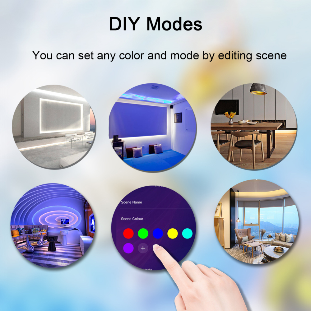 Tira Luces LED RGB 10 Metros WiFi Alexa Google Música Smart Life 110V