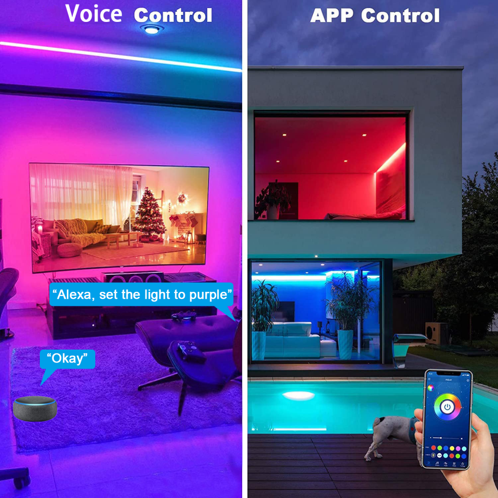 Cinta LED RGB Multicolor 5 Metros 5050 IP65 Control Adaptador 12V Luz