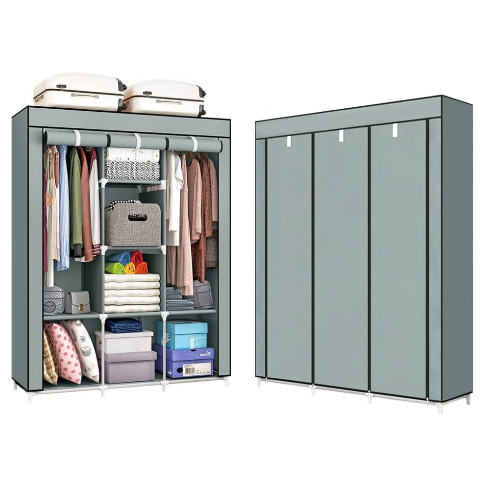 Closet Organizador Ropa Desarmable 8 Estantes Modelo 88130 Barra Tela