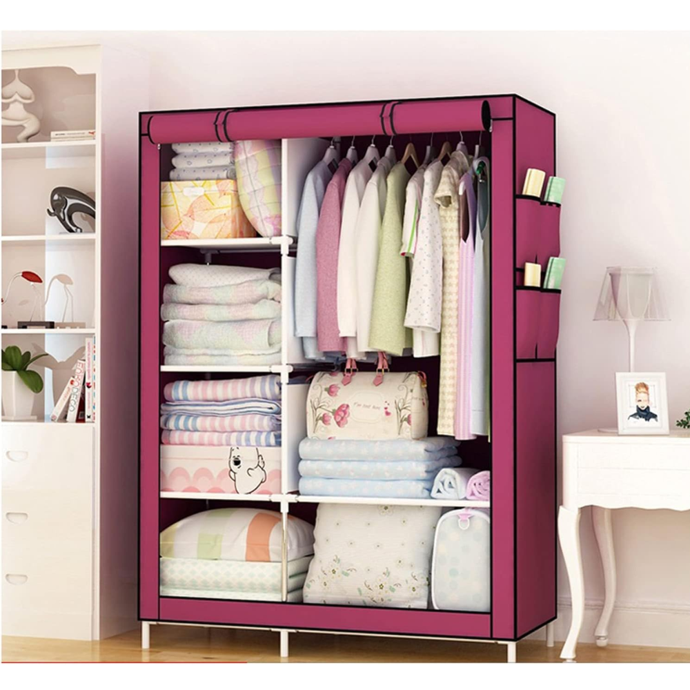 Closet Organizador Ropa Desarmable 6 Estantes Modelo 88105 Barra Tela