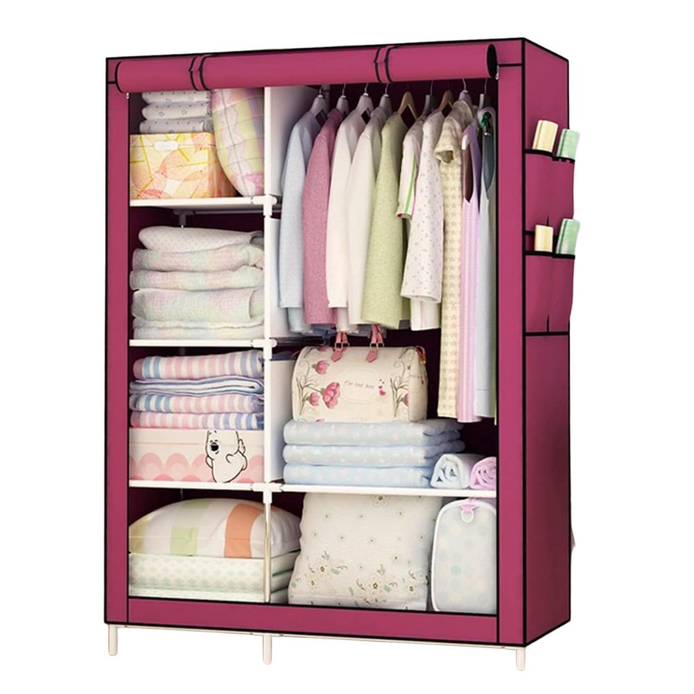 Closet Organizador Ropa Desarmable 6 Estantes Modelo 88105 Barra Tela