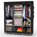 Closet Organizador Ropa Desarmable 7 Estantes Modelo 083 Tela Barra