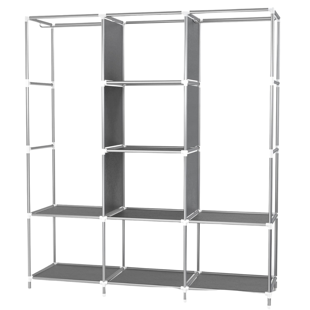 Closet Organizador Ropa Desarmable 7 Estantes Modelo 083 Tela Barra