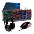 Combo Gamer K58 Teclado Retroiluminado Mouse Audífonos Pad 4x1 PC