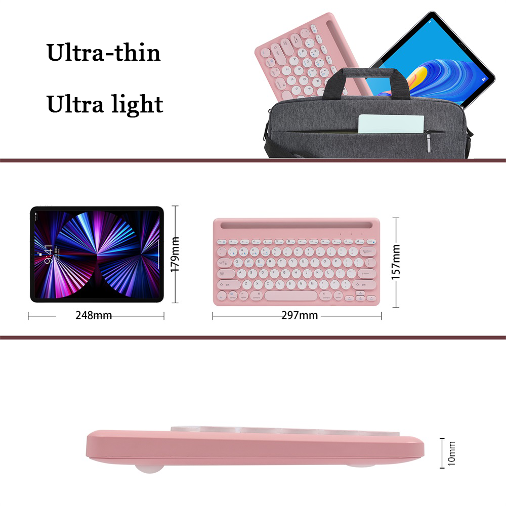 Combo Teclado Mouse Inalámbrico Bluetooth 2.4GHz Recargable Tipo C