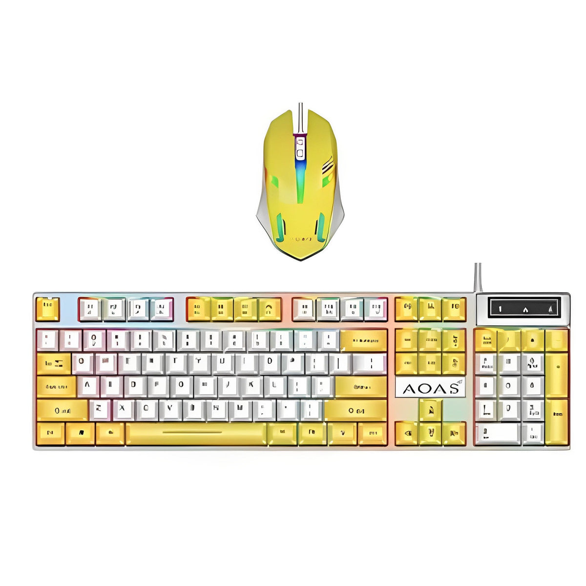 Combo Teclado Mouse Gamer M450 RGB Retroiluminado USB Antighosting