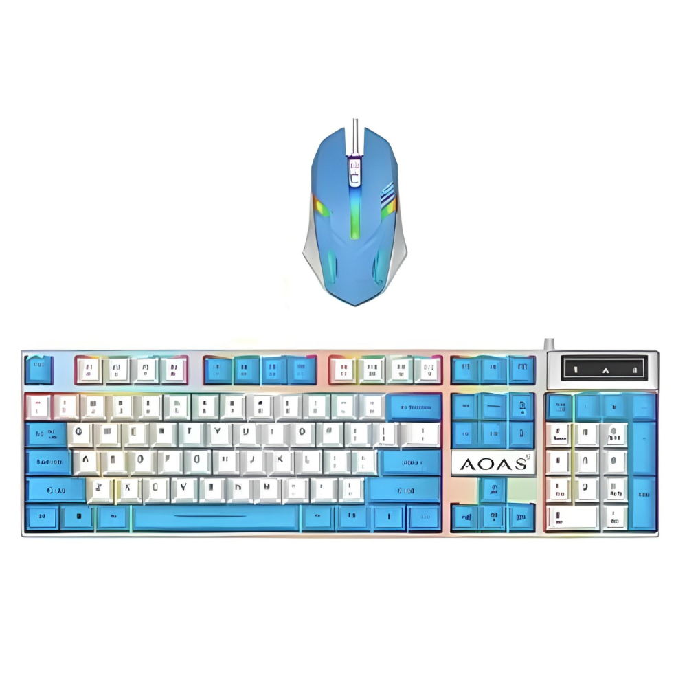 Combo Teclado Mouse Gamer M450 RGB Retroiluminado USB Antighosting