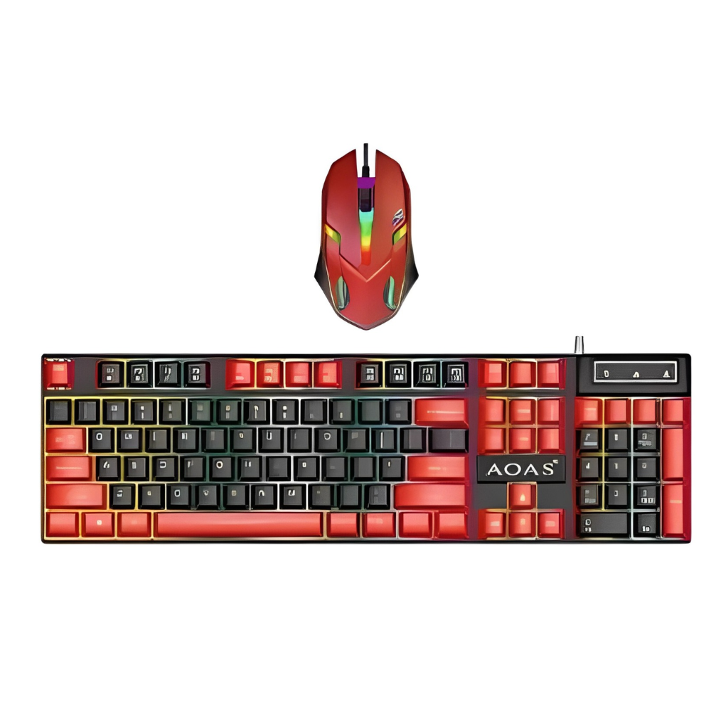 Combo Teclado Mouse Gamer M450 RGB Retroiluminado USB Antighosting