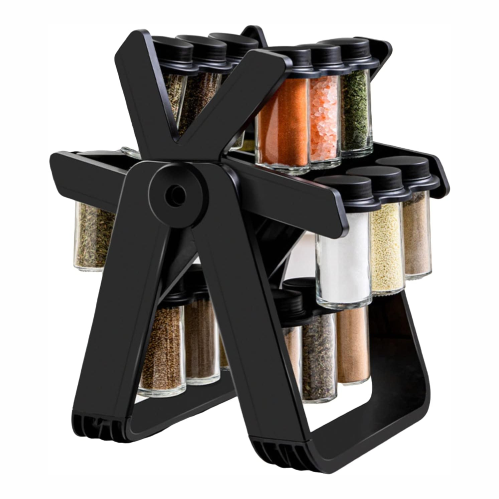 Condimentero Giratorio Especiero 18 Frascos Rack 360 Grados Libre BPA