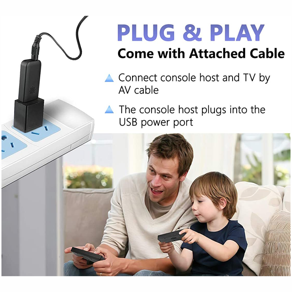 Consola Videojuegos Inalámbrica 620 Juegos Clásicos 2 Controles AV TV