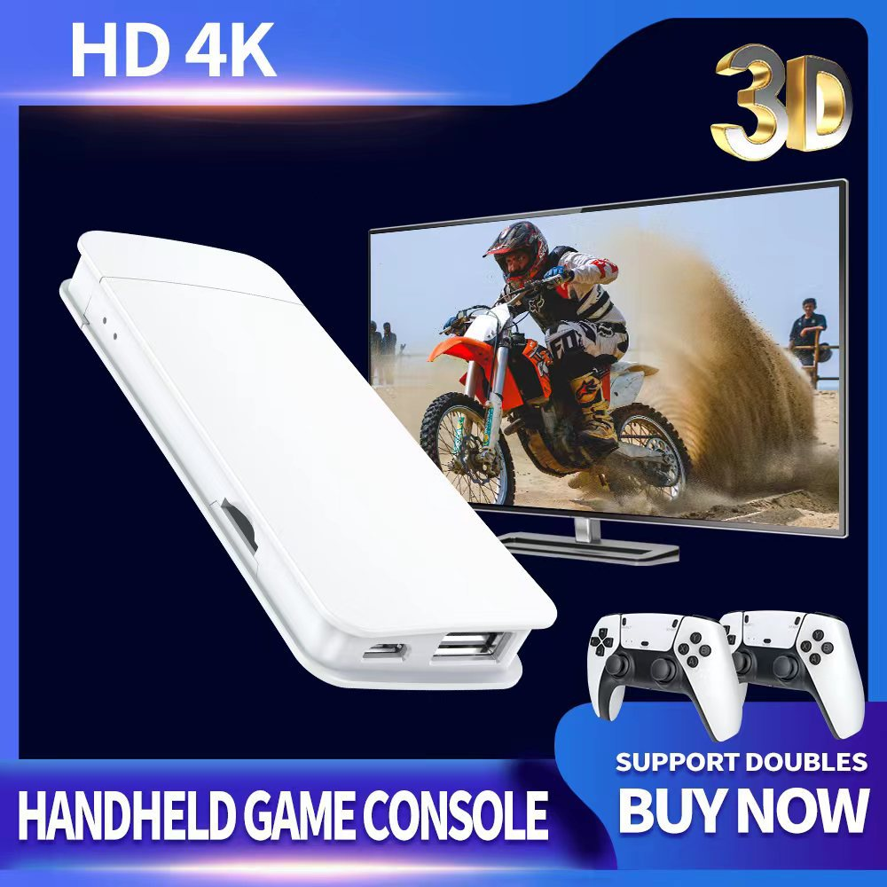 Consola Game Stick 4K 10000 Juegos Retro 2 Controles Inalámbricos HDMI
