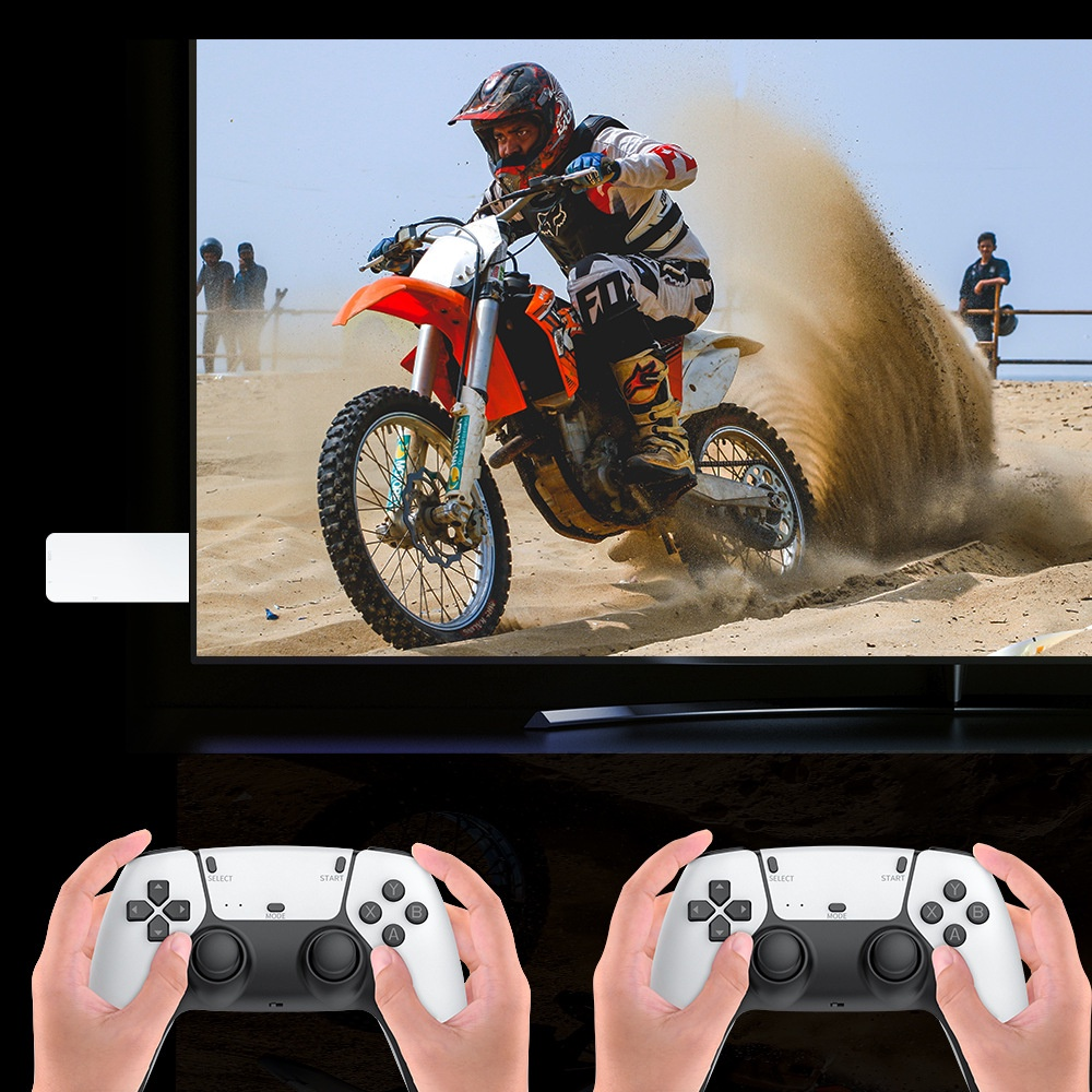 Consola Game Stick 4K 10000 Juegos Retro 2 Controles Inalámbricos HDMI