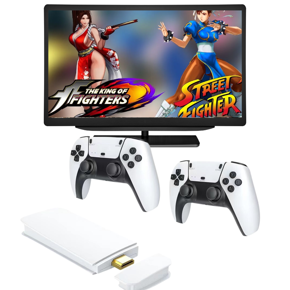 Consola Game Stick 4K 10000 Juegos Retro 2 Controles Inalámbricos HDMI
