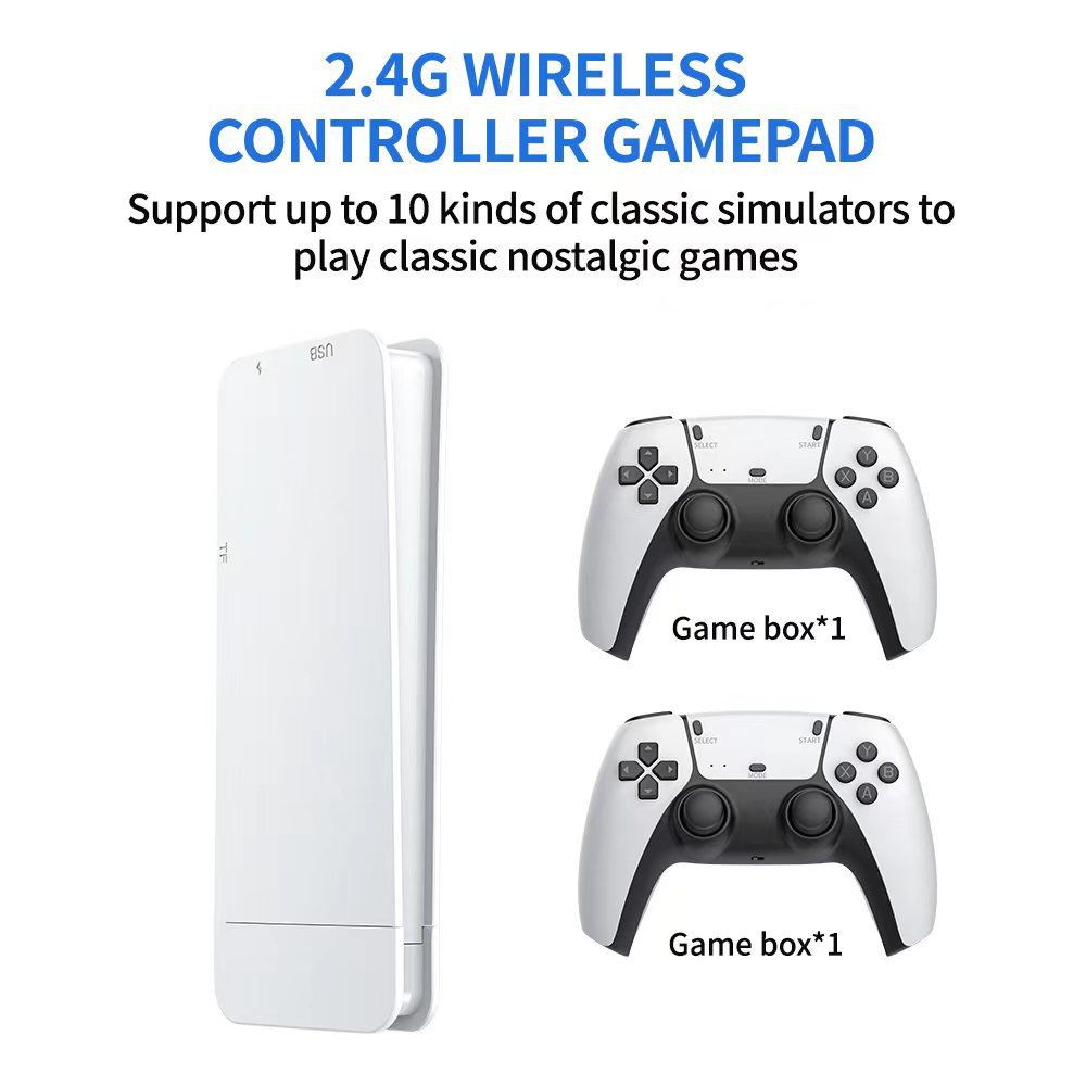 Consola Game Stick 4K 10000 Juegos Retro 2 Controles Inalámbricos HDMI