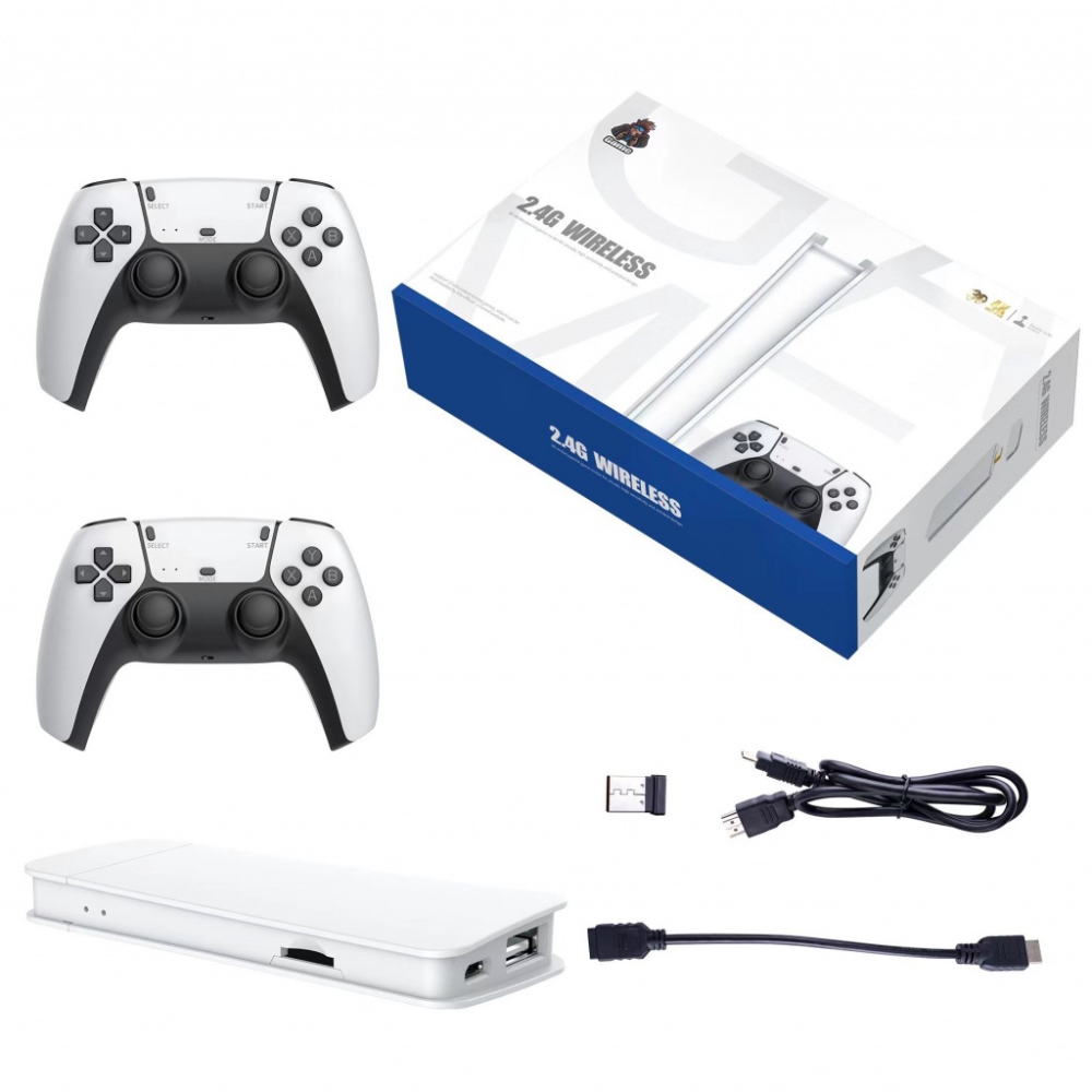 Consola Game Stick 4K 10000 Juegos Retro 2 Controles Inalámbricos HDMI