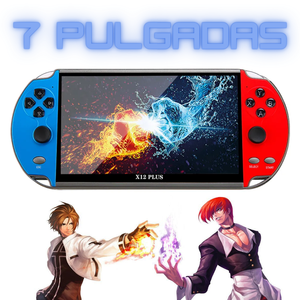 Consola Portátil X12 Plus Pantalla 7 Pulgadas Juegos Retro Salida TV