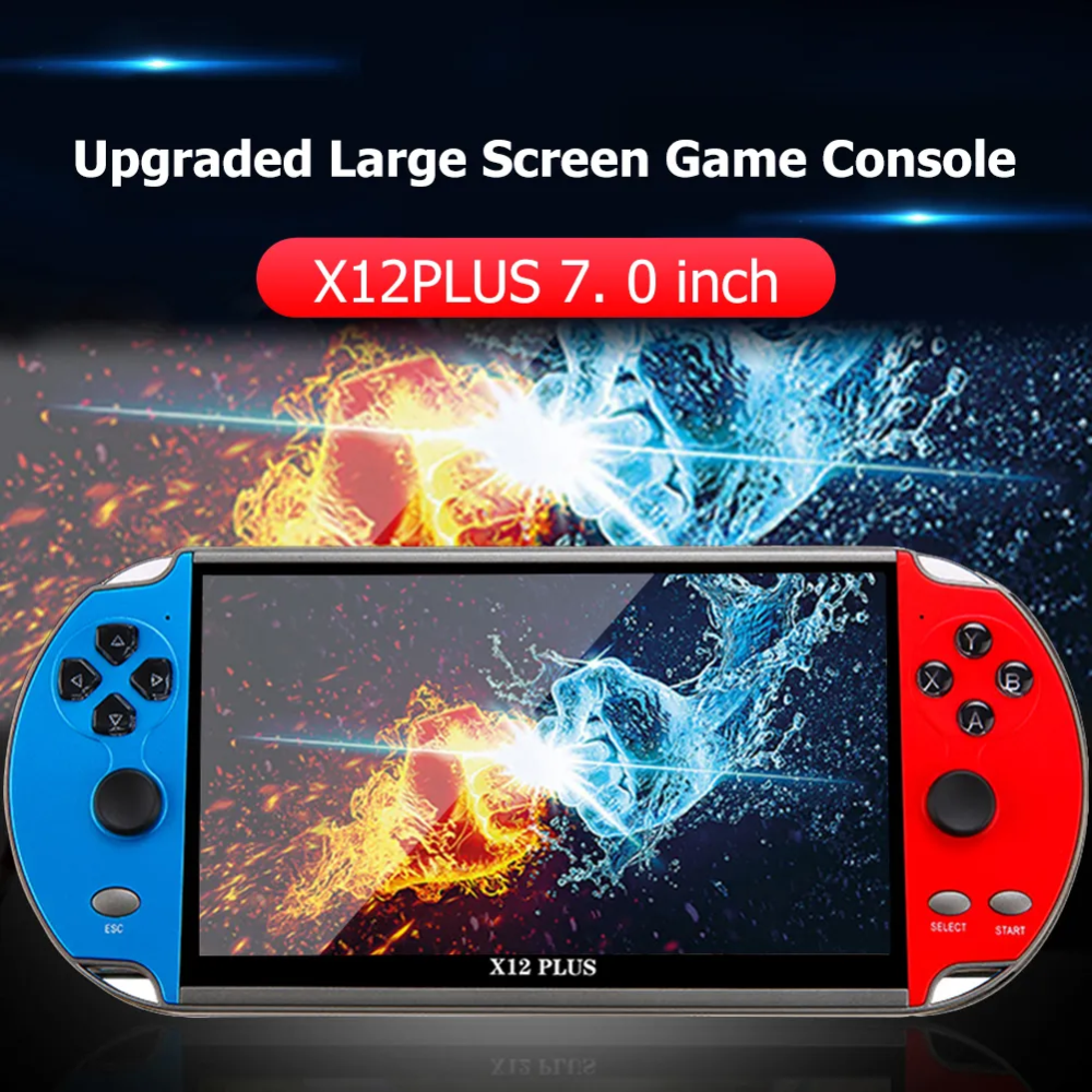 Consola Portátil X12 Plus Pantalla 7 Pulgadas Juegos Retro Salida TV