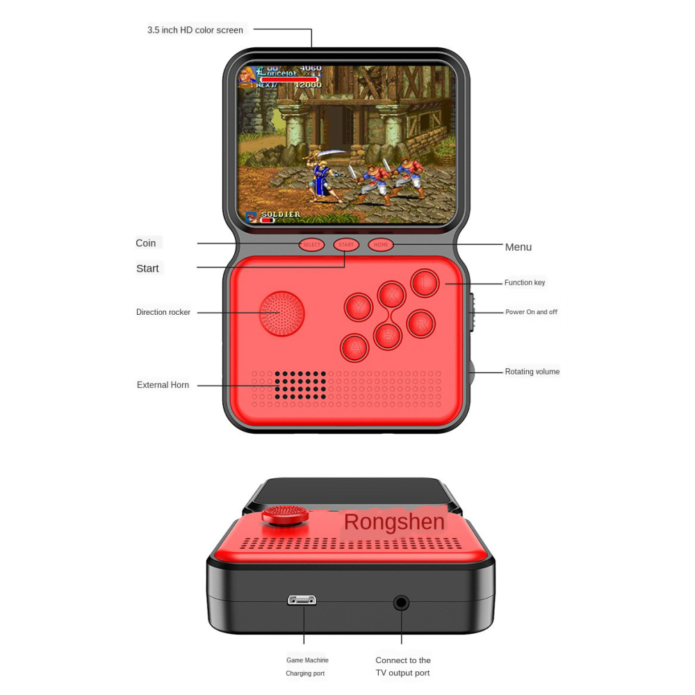 Mini Consola Portátil Sup M3 Retro Recargable Salida AV TV Pantalla