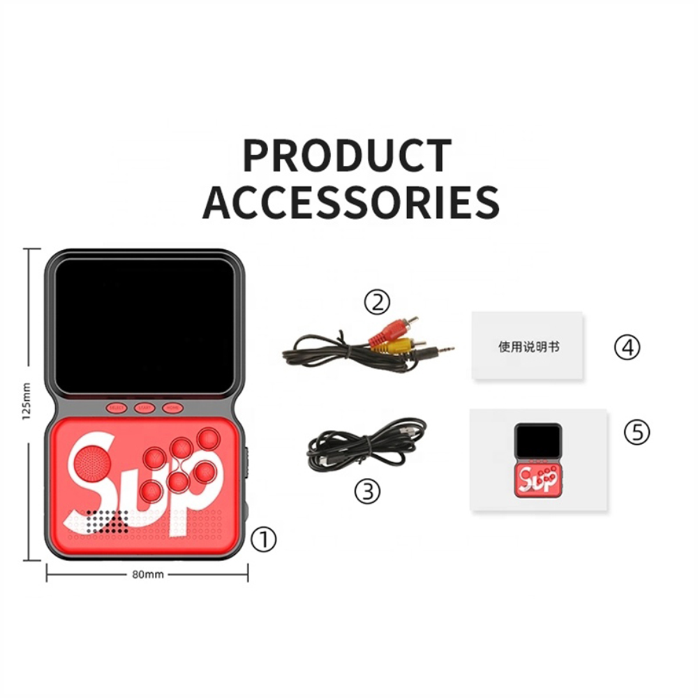 Mini Consola Portátil Sup M3 Retro Recargable Salida AV TV Pantalla