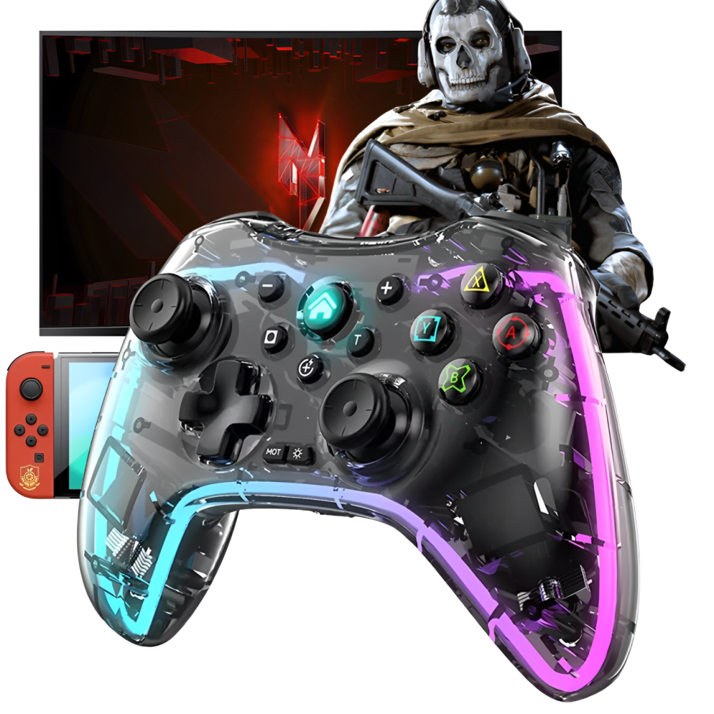Control Gamer Bluetooth Multiplataforma Celular PC Consolas RGB