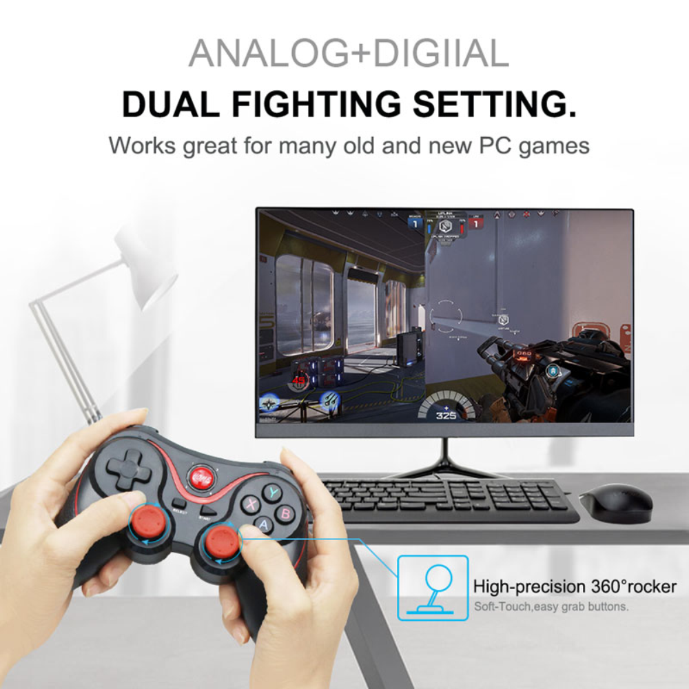 Control Celular Bluetooth X3 Inalámbrico Android iOS PC PS3 Recargable