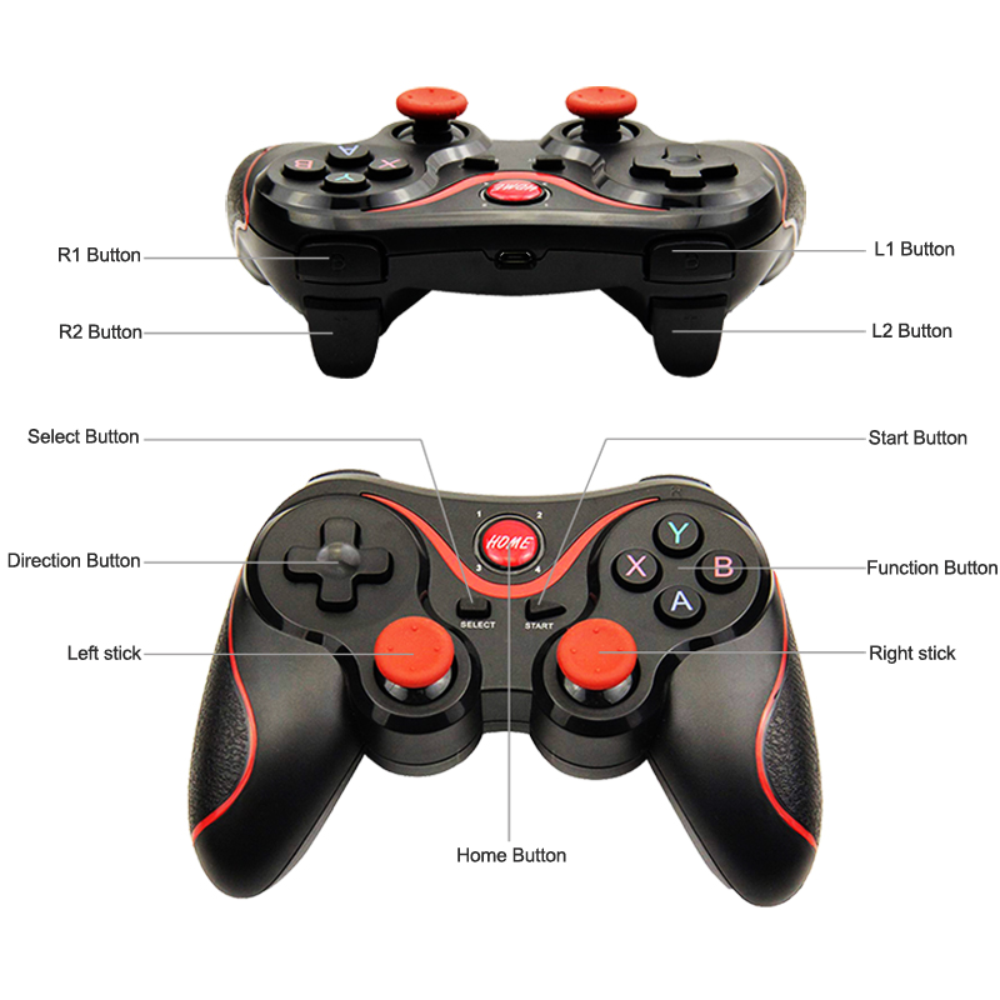 Control Celular Bluetooth X3 Inalámbrico Android iOS PC PS3 Recargable