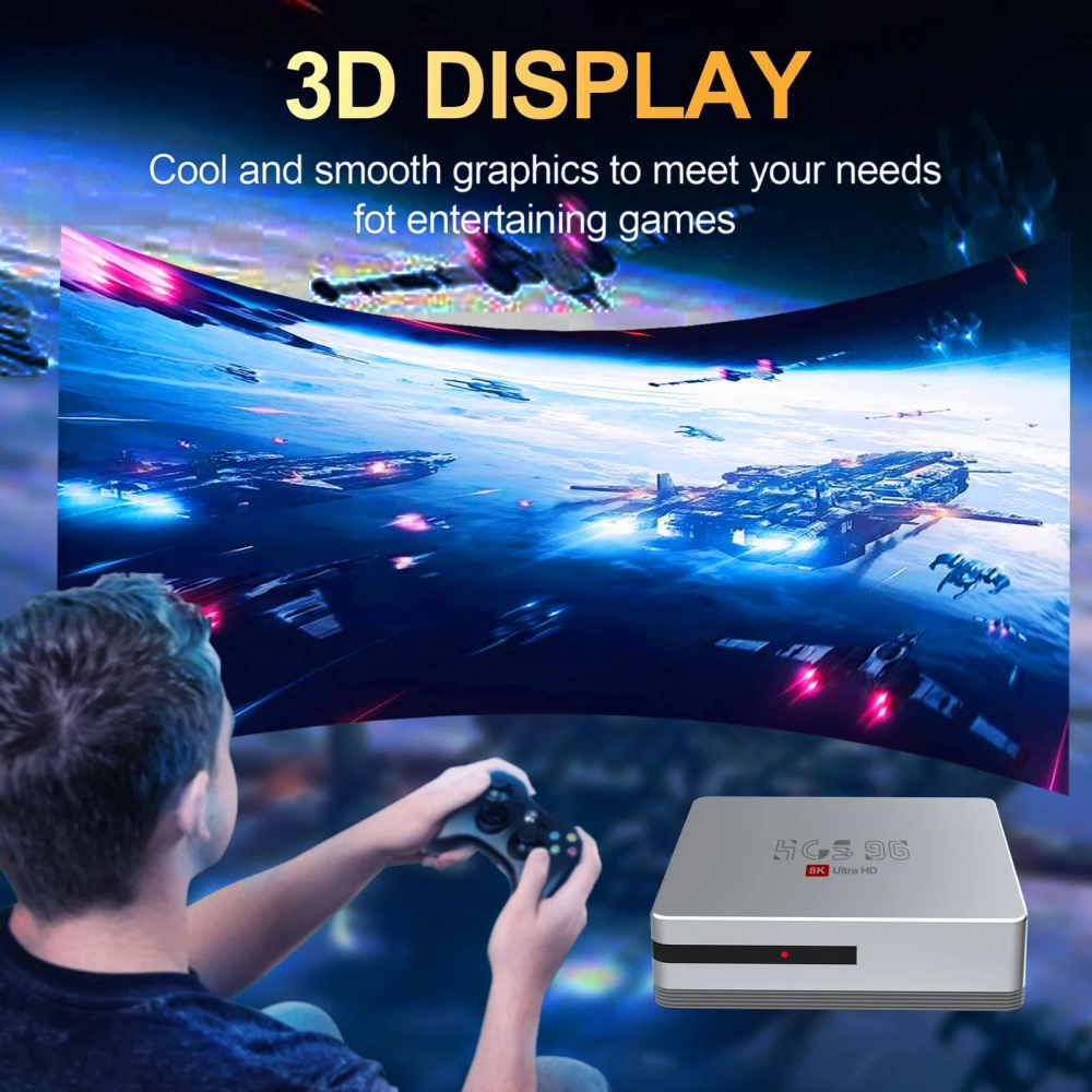 TV Box Android 13 4K HDR 4GB 64GB Convertidor Smart TV Control Voz