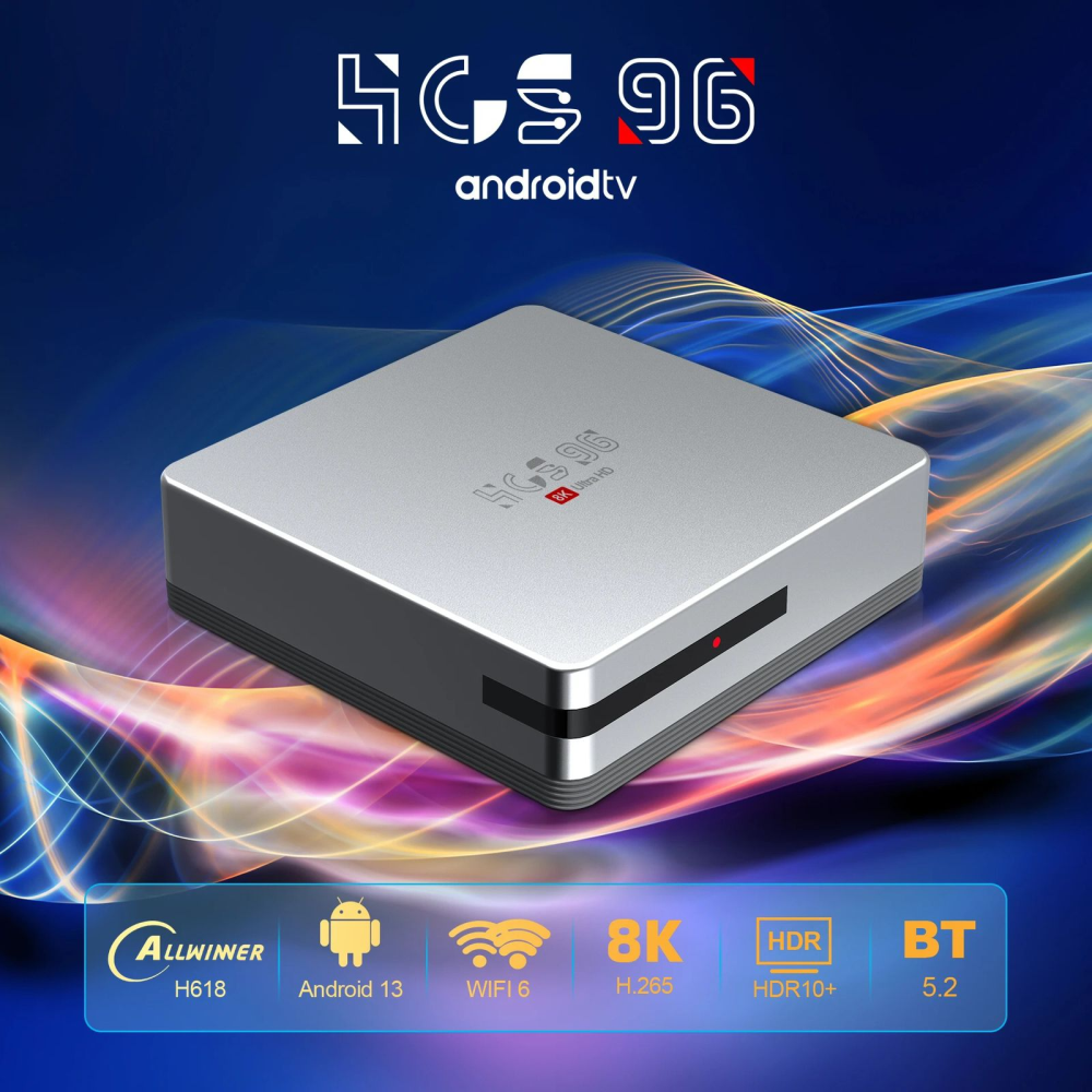 TV Box Android 13 4K HDR 4GB 64GB Convertidor Smart TV Control Voz