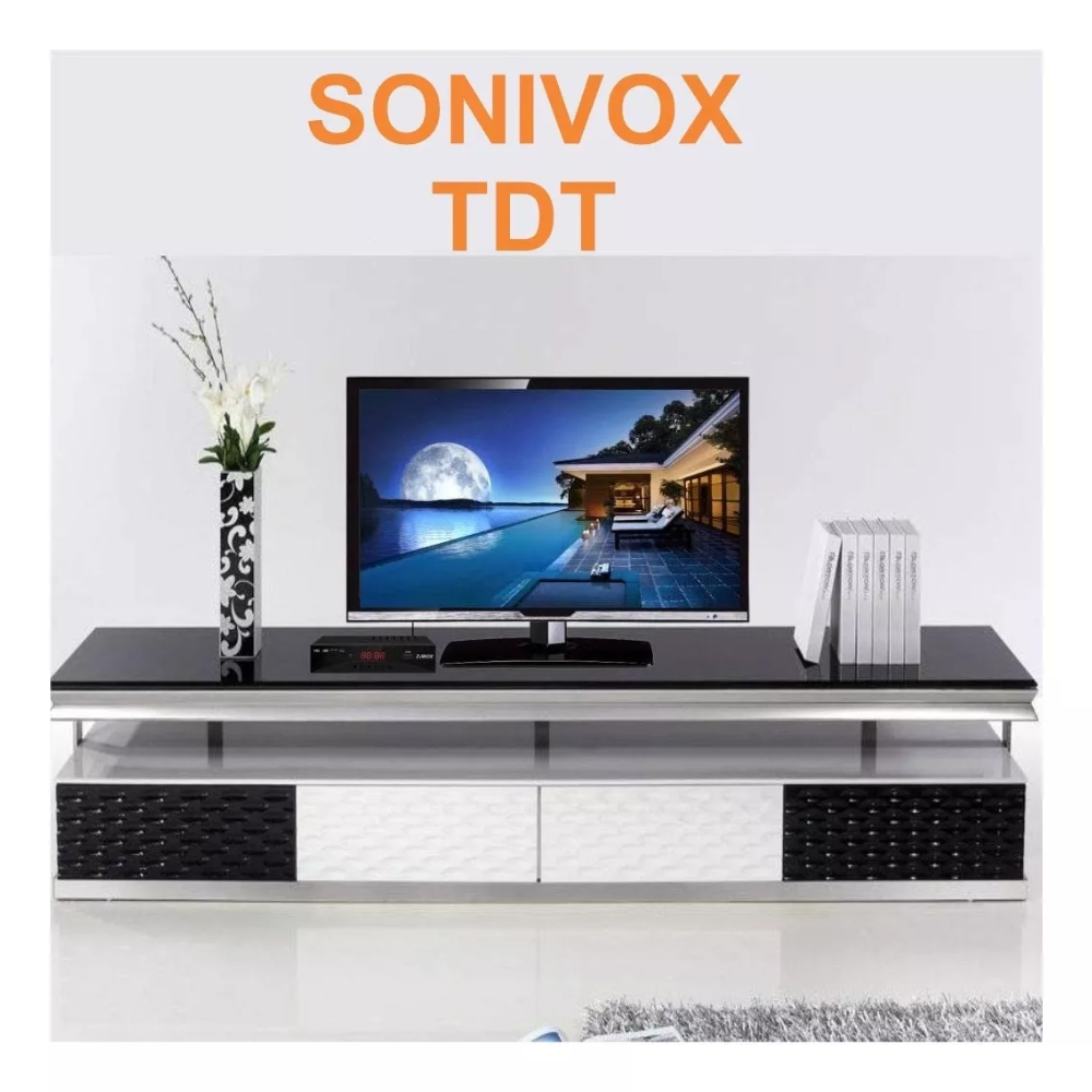 Decodificador TDT Sonivox DVB-T2 Full HD HDMI RCA USB Control Antena
