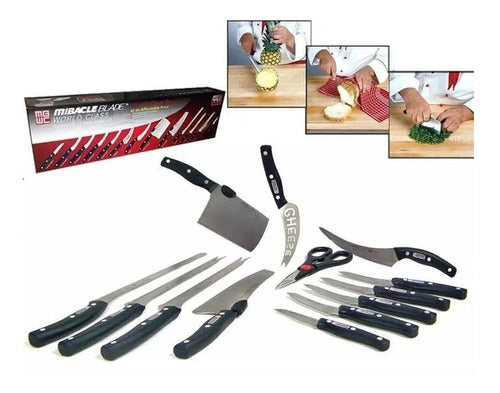 Juego Cuchillos Profesionales Chef 13 Piezas Acero Inoxidable