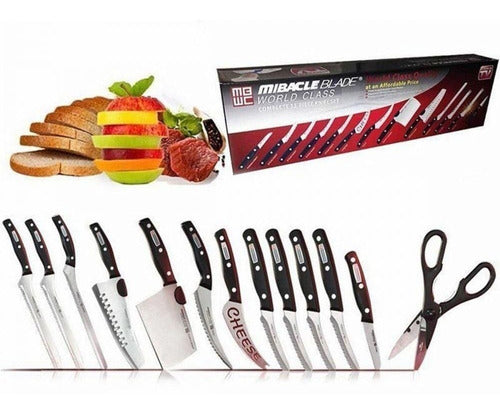 Juego Cuchillos Profesionales Chef 13 Piezas Acero Inoxidable