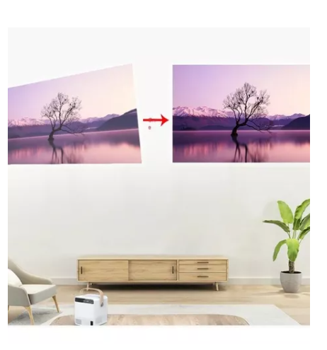 Video Beam Proyector LED Android 9 WiFi 2000 Lúmenes HD 130 Pulgadas