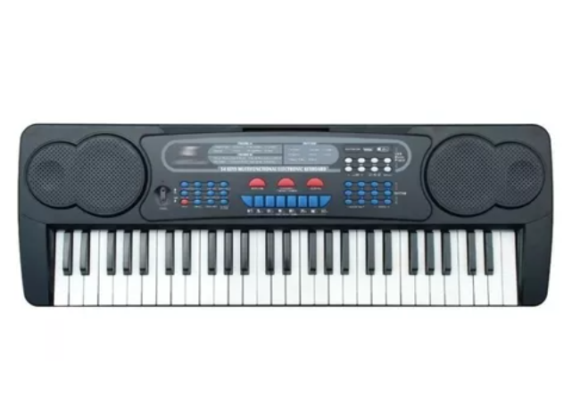 Teclado Organeta Piano MK4500 54 Teclas 16 Tonos USB Micrófono Atril