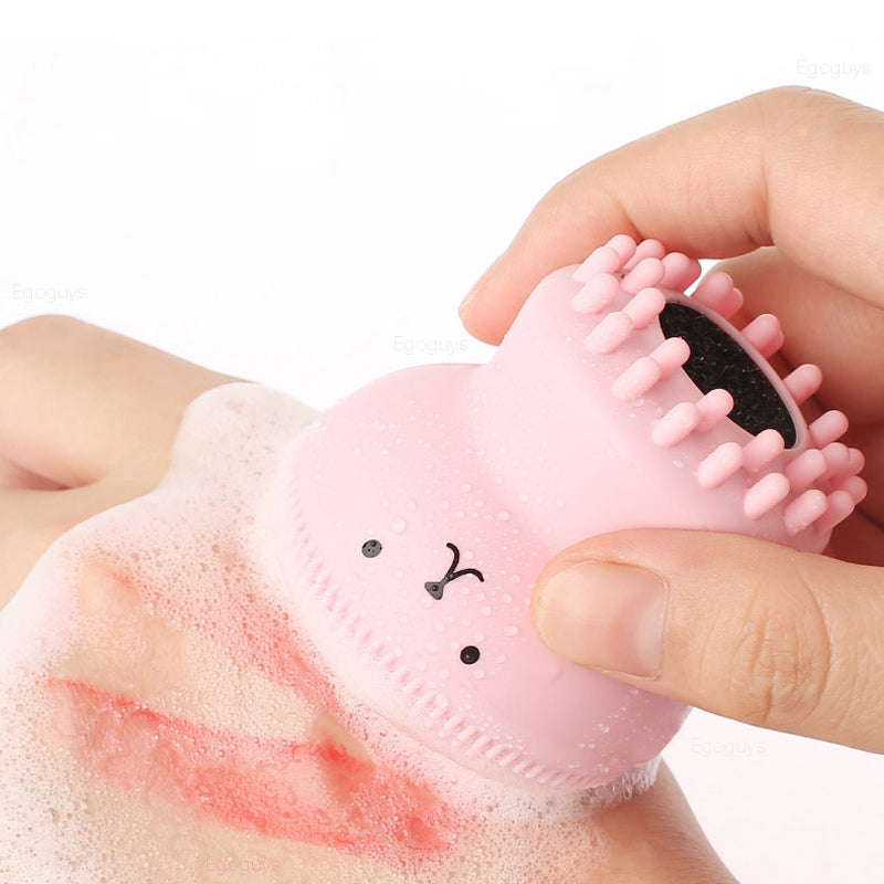 Cepillo Limpiador Facial Silicona Pulpo Exfoliante Masajeador Rostro