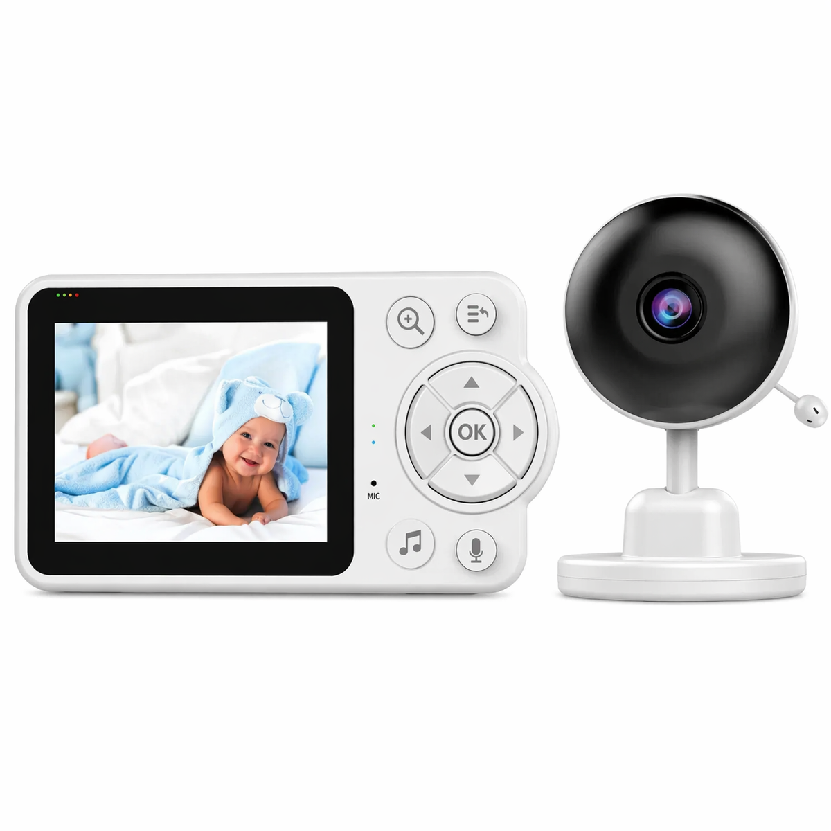 Monitor Bebé Cámara Pantalla 2.8 Pulgadas Visión Nocturna Audio C3