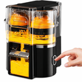 Exprimidor Eléctrico Naranjas Doble Cabezal Cuchilla Automática Jugo