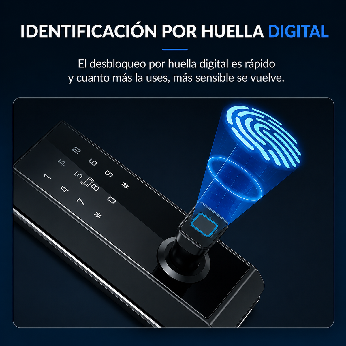 Cerradura Inteligente WiFi Reconocimiento Facial Huella Cámara App