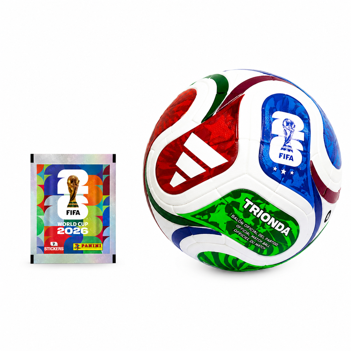 Balón Fútbol Trionda Pro Mundial 2026 Alta Durabilidad Ficha Panini