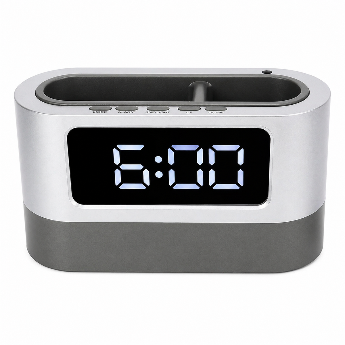 Reloj Digital Mesa Portalápices Escritorio Alarma Temperatura Oficina