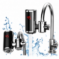 Grifo Calentador Agua Eléctrico Instantáneo Cocina Display LED 360