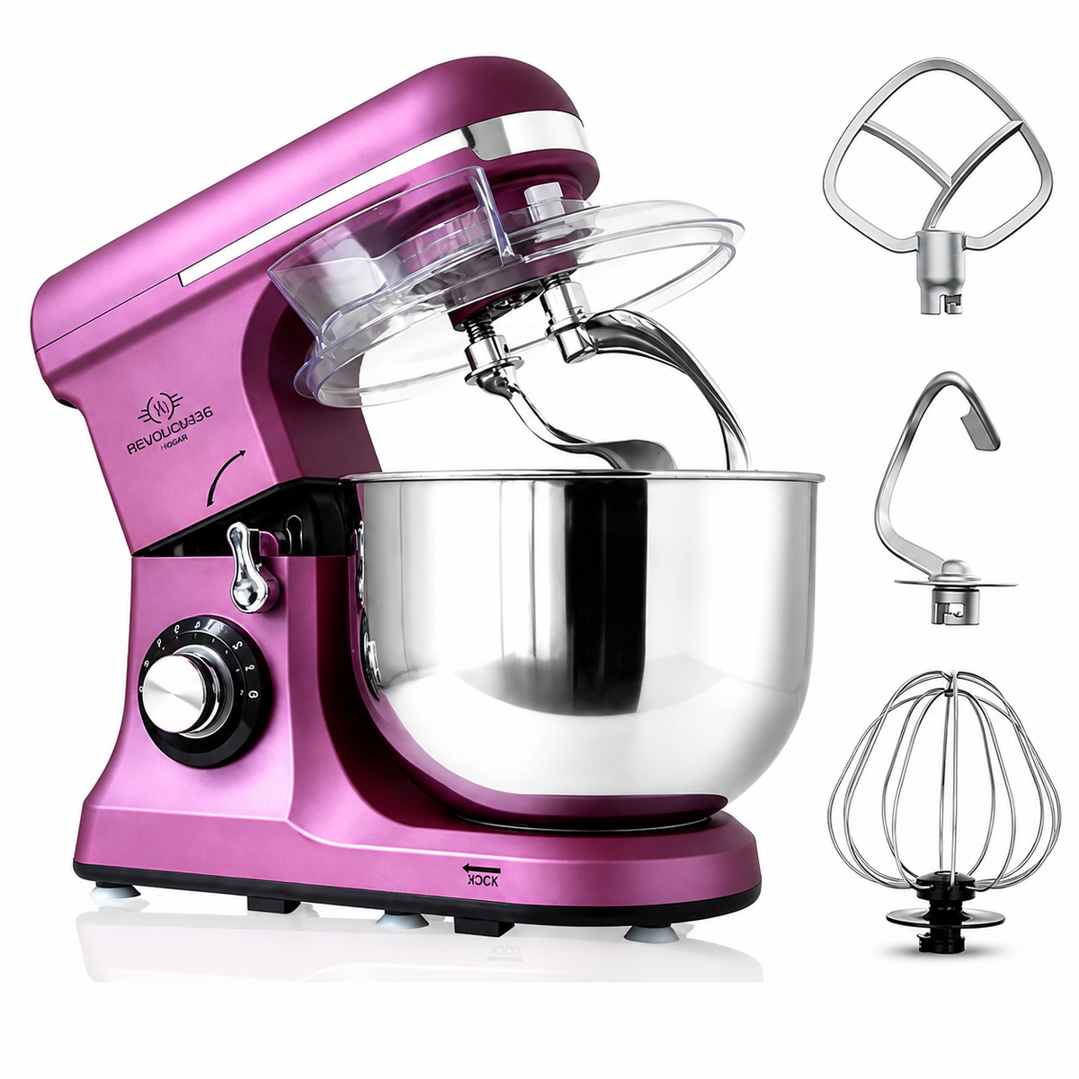 Batidora Pedestal 7 Litros Trabajo Pesado 300W Bowl Acero Inoxidable