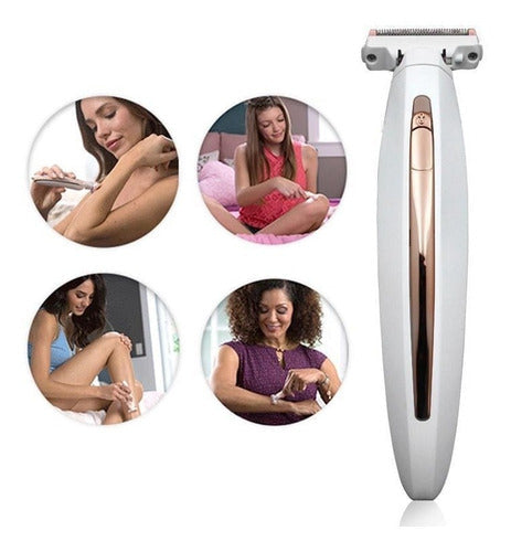 Depiladora Corporal Recargable Piernas Axilas Bikini Seco Húmedo USB